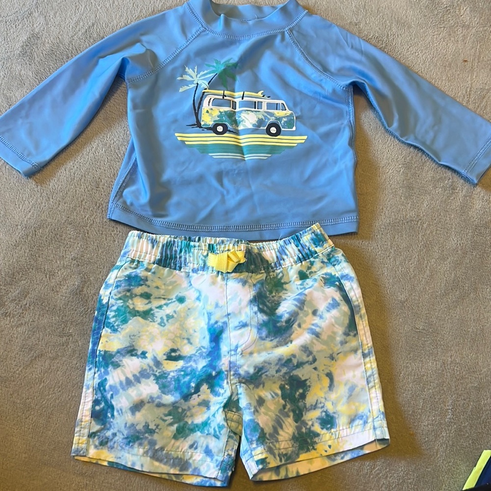Infant Tie dye matching swim set
